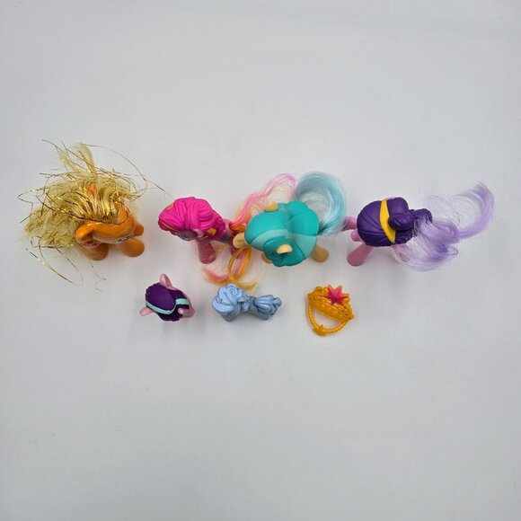 My Little Pony Lot Pinkie Pie Apple Jack Belle Button Coco Pommel Shoe Shine Sta - Picture 3 of 16